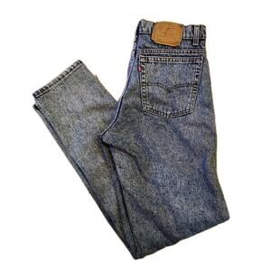 Vtg Levis 550 Jeans Blue Denim White Wash Size 32x34